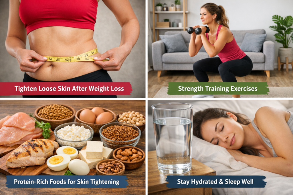 tighten loose skin after weight loss naturally

