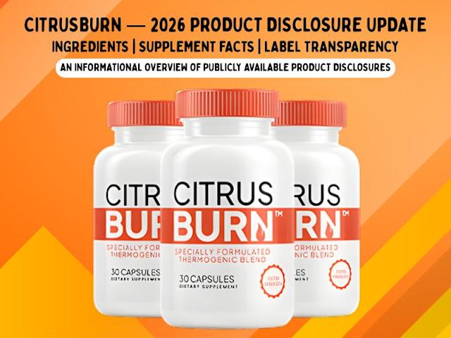 CitrusBurn supplement bottle product image