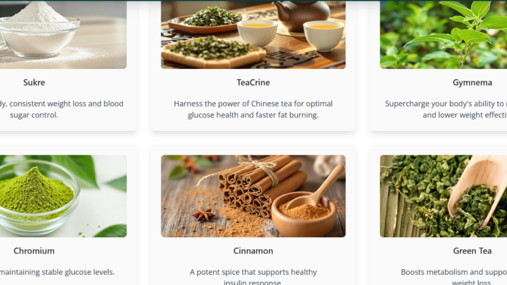 Gluco6 Blood Sugar Support supplement ingredients